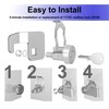 Ymtzfu 1 Pack Mailbox Lock,Mailbox Lock Replacement Heavy-Duty Cam C7120