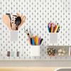 HAKZEON 4 Pack White Hanging Cup Holders, Plastic Pegboard Storage