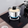Stainless Steel Pot Set with Lid 6pcs,Sauce Pans 1QT &