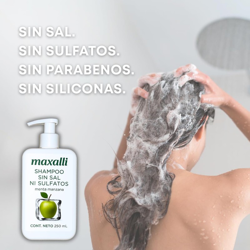 Shampoo Sin Sal Ni Sulfatos Con Ácido Salicílico | Menta