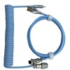 Gaming Keyboard Cable Professional Retractable Sturdy Connector Coiled Keyboard Cable