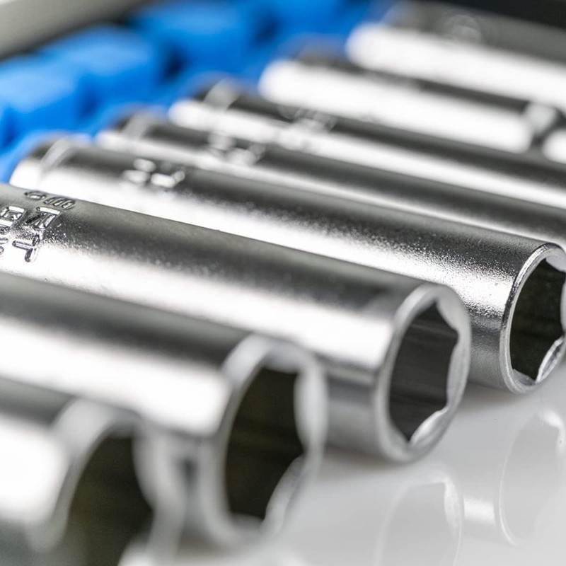 HÖGERT HT1A886 Steckschlüsselsatz I Chrom-Vanadium-Stahllegierung I Steckschlüssel Set I Werkzeug