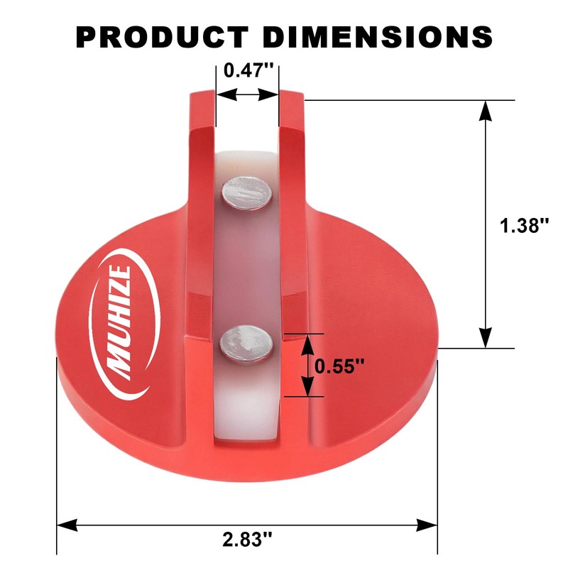 Universal Aluminum Grooved Magnetic Jack Pad