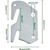Kyuionty 2 Pcs #10 Bed Frame Hooks Wooden Bed Rail