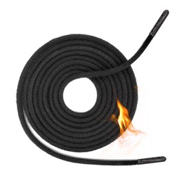 UamGlsob Kevlar Shoelaces Work Shoes Tear-Resistant Heavy Duty Fire Resistant Replacement Cords for Fire Fighting Wood Welding, Black Escalation