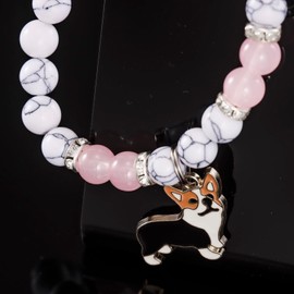 Kivosliviz Corgi Mom Gifts for Women Bracelet Corgie Dog Presents Corgis Lovers Themed Jewelry Corgi Accessories