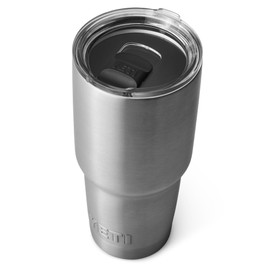 YETI Rambler Tumbler, Vaccum Insulated Stainless Steel Tumbler with Magslider Lid, Stainless Steel, 30 oz (887 ml)