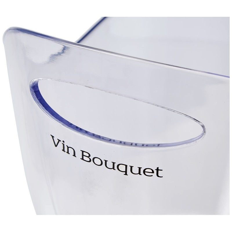 Vin Bouquet transparenter Sektk&uuml;hler f&uuml;r zwei Flaschen, ABS, 23x29x40 cm