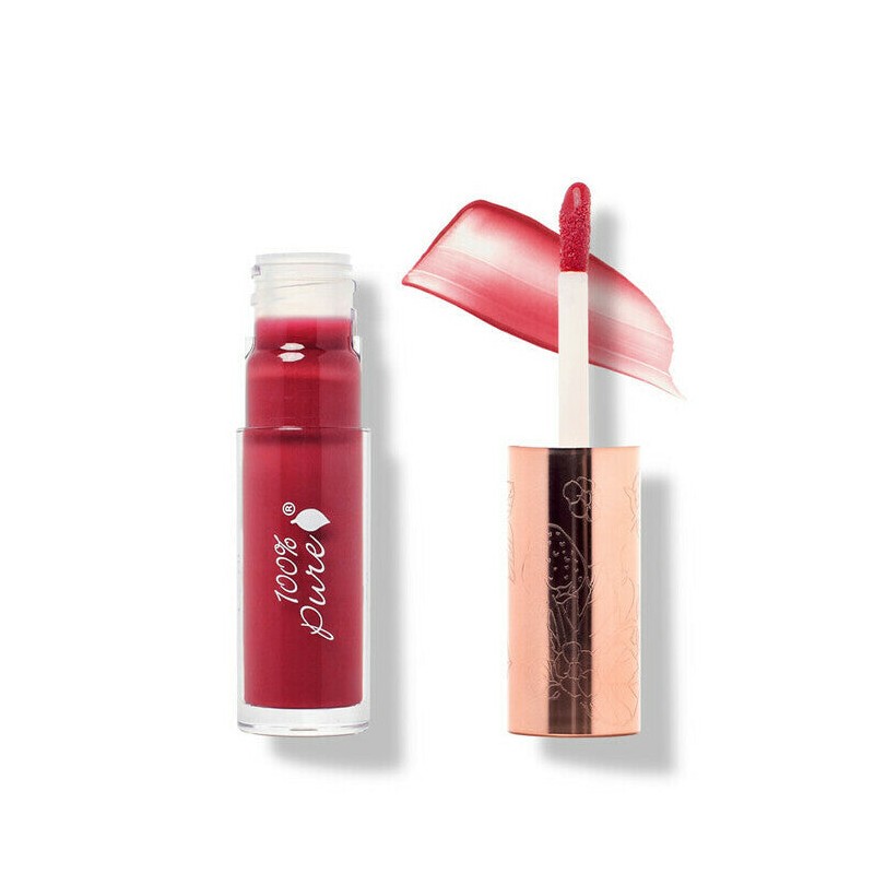 100% Pure Cosmetics Fruit Pigmented Lip Gloss, Pink Caramel 4.17ml