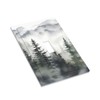 Rustic Misty Forest Tree 1 Gang Single Toggle Decorative Light