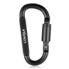 Lixada 9 Pack Aluminum Alloy D-ring Locking Carabiner Clip Set