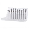 Yakamoz 10pcs Aluma Cut Tungsten Carbide Rotary Burr Set, Single