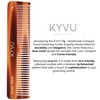 KYVU Handmade Cellulose Acetate Comb T4, 12.9 cm, FINE &