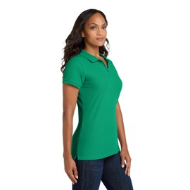 Port Authority Ladies Core Classic Pique Polo, Bright Kelly Green, Large
