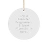 Computer Programmer Gifts from Friends - Funny Circle Ornament with