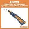 Bucasso Sanderpaper for Reciprocating Sander RSH-1000, 240 Grits 10pcs with