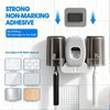 Rechargeable Toothbrush Holder,Wall Mounted Automatic Toothbrush Cleaning Tool with Toothpaste