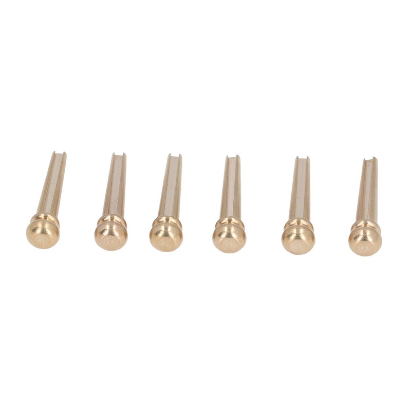 6PCS Guitar Bridge Pin Copper Acoustic Guitar Bridge Pins Peg