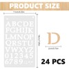 24Pcs Letter Stencils Set, Letter Stencils for Painting, Letters Stencils