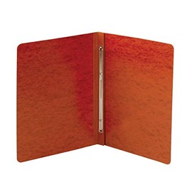 Smead PressGuard Report Cover, Metal Prong Side Fastener with Compressor, 3" Capacity, Letter Size, Red, 25 per Box (81752)