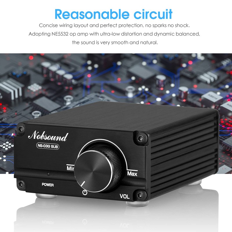 Nobsound - Amplificador de audio digital de 100 W para