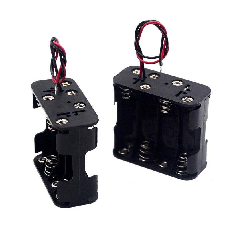 LampVPath (Pack of 2 8 AA Battery Holder, 12V Battery