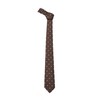 Nano Universe 668-5142201 Men's Washable Flower Necktie, Kyoto, 050 brown