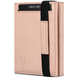 VON HEESEN slim wallet, rose, With mini coin compartment