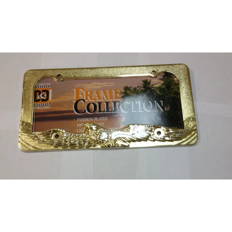 D&D EAGLE GOLD METAL LICENSE PLATE FRAME LPF-387G
