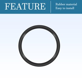 QUARKZMAN Nitrile Rubber O Ring Sealing Replacement Rubber 9 mm x 7 mm x 1 mm for Tap Plumbers Repair Seal Connection, Black Pack of 50