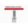 20 Pcs Lug Bolts Ball Seat 14x1.5 Thread 51mm Shank