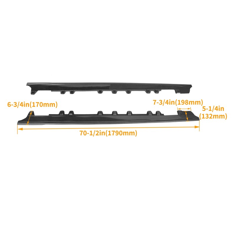 KUAFU Side Skirt Compatible with 2020-2024 Toyota GR Supra A90