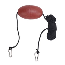 Marine Rope Tow Line Nylon EVA Boat Float Ball Leash with Stainless Steel Hook for Fishing Drift Anchors System Red