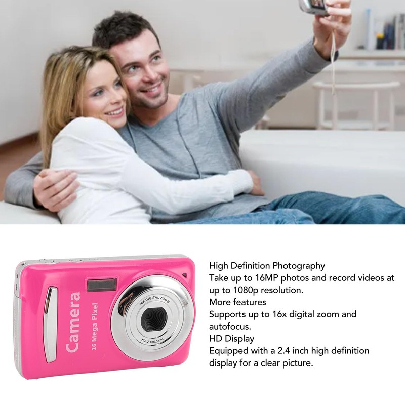 Digital Camera, 16x Digital Zoom Camera, 16MP Camera Portable with