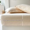 Luxurious Velvet Fitted Sheets，All-Season Milk Plush Bedding，15" Deep Pockets Mattress