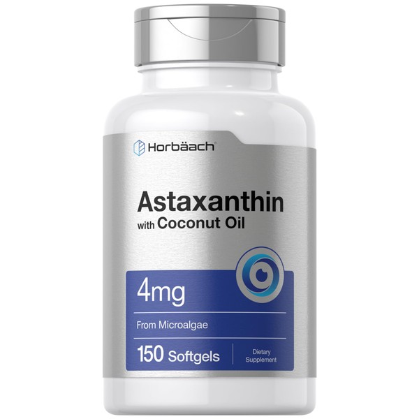 Astaxanthin 4mg | 150 Softgels | with Coconut Oil |