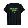 Lucky Arms Shamrock St. Patrick's Day 2nd Amendment T-Shirt