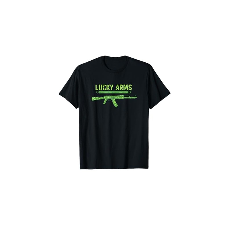 Lucky Arms Shamrock St. Patrick's Day 2nd Amendment T-Shirt
