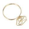 100Pcs Cute Paper Clips Ring Style Anti Slip Sturdy Electroplated