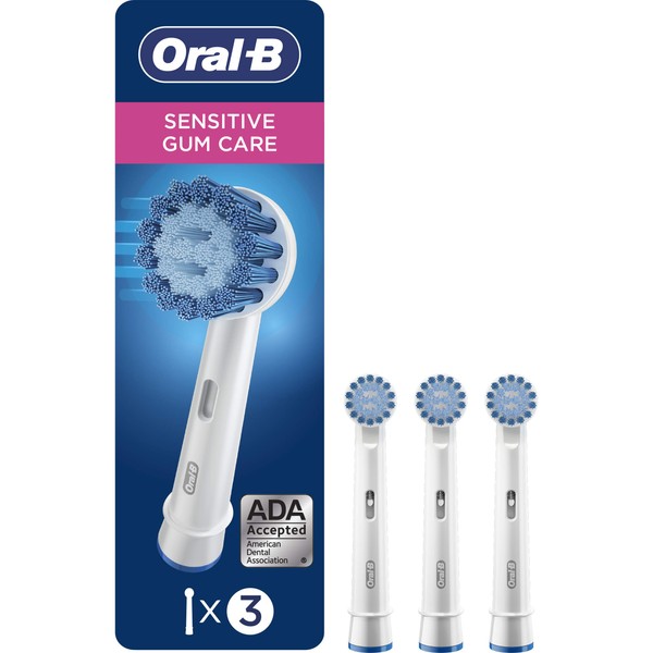 Oral-B Sensitive Gum Care Electric Toothbrush Replacement Brush Heads Refill, 3 Count
