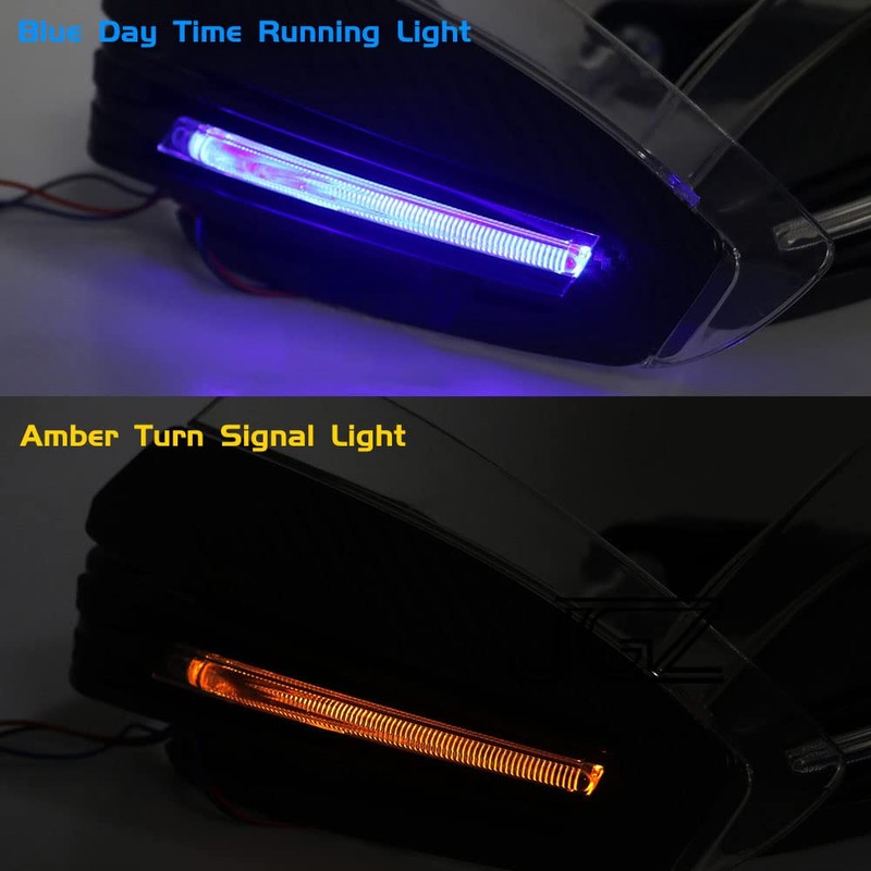 Motorcycle Hand Guard LED Turn Signal Hand Brush Protective Gear