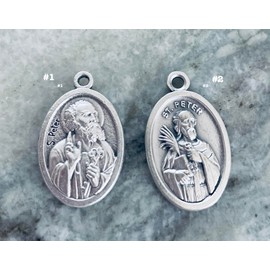Saint Peter Necklace St. Peter Medal Confirmation Gift for Boys - Religious Gifts for First Holy Communion, Baptism, Christening