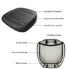 GIANT PANDA Bottom Seat Cover for Trucks&SUV, Front PU Leather