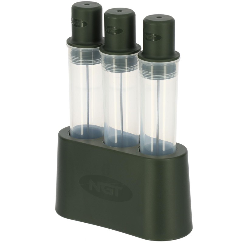NGT Glugging Tubes Set with Barrelz Baiting Stand Carp Fishing