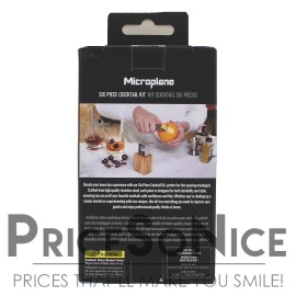 Microplane Bar Tools 6 Piece Cocktail Set, Olivewood, MSRP $110