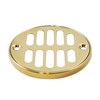 Westbrass Shower Strainer Set with Screws, Grill and Crown, Polished