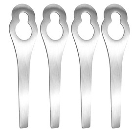 LALOCAPEYO 4 Pack Lawn Mower Metal Blades Stainless Steel Trimmer Head Parts Replacement Blades Cordless for Lawn Mowers Clearing Grass Polycut Trimmer Head Replacement Weds Eater Replacement Blades