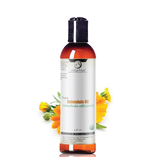 uh*Roh*Muh USDA Certified Organic Calendula Oil for Skin - 100%