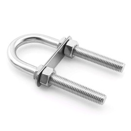 heyous Stainless Steel Marine Boat Stern Bow Eye Tie Down U Bolt 1/2" Dia 3" Thread Length Boat Accessories Marine U Bolt