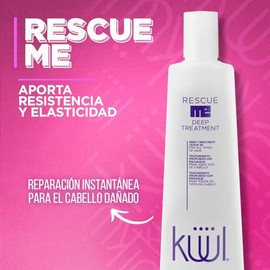 KL - Rescue Me Deep Treatment Reparacin Profunda 300 ml, Tratamiento Profundo, sin Aclarado, para Todo Tipo de Cabello, con Aceite de Argn, Aporta... 